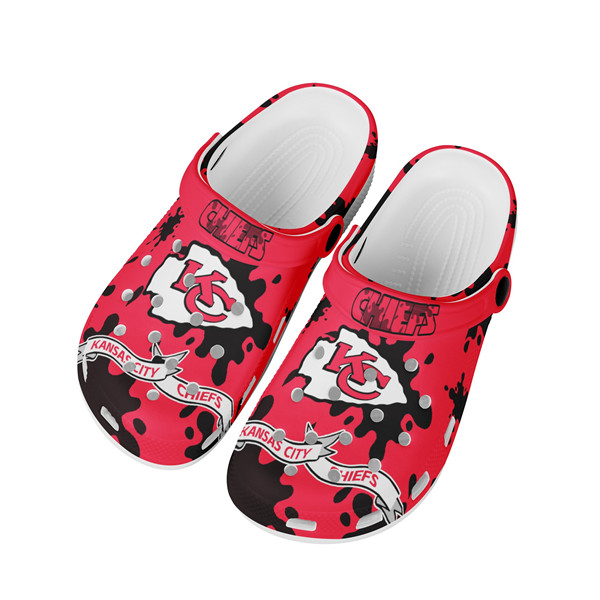 Women's Kansas City Chiefs Bayaband Clog Shoes 003 Women's Kansas City Chiefs Bayaband Clog Shoes 003